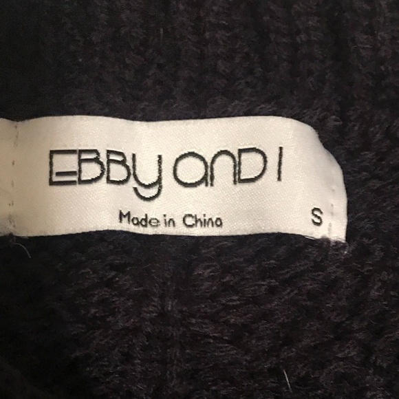 Ebby and I cropped chunky cable knit sweater S - Picture 5 of 8